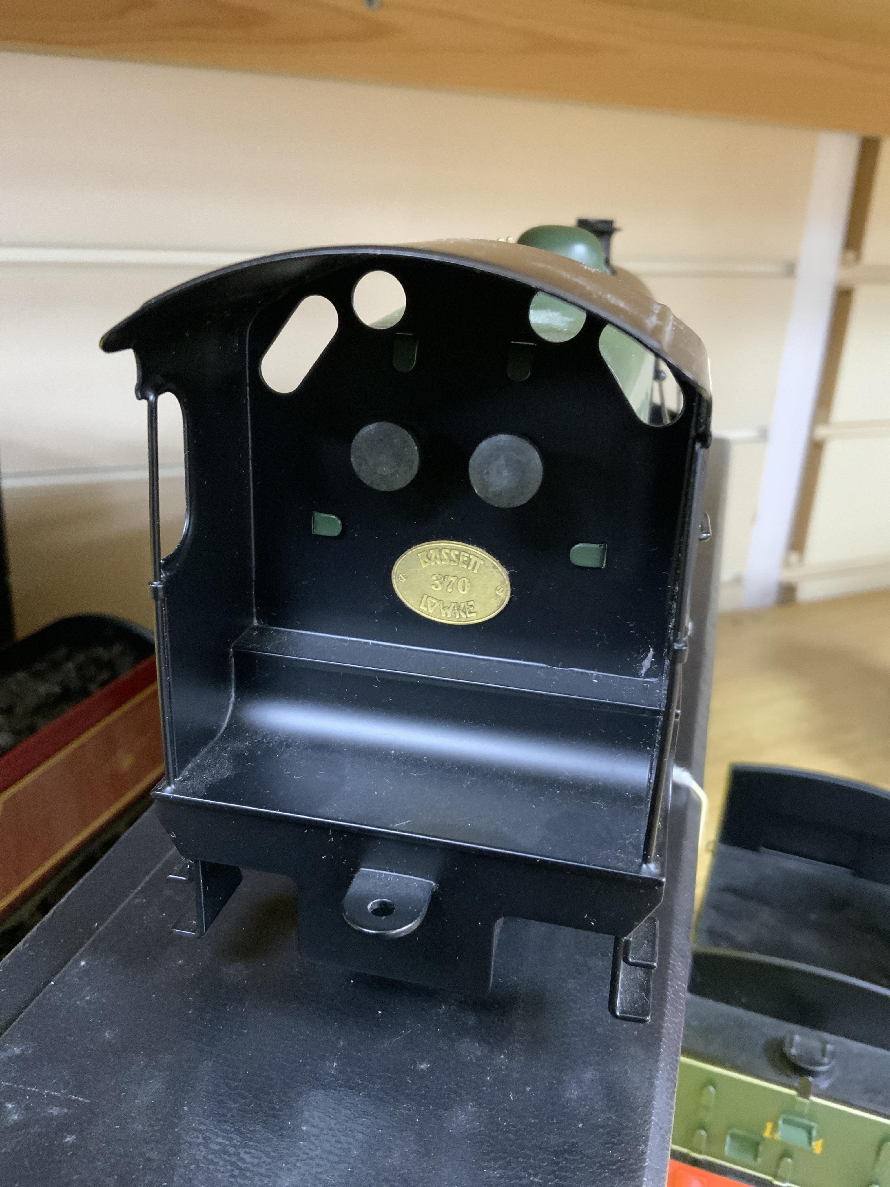 A boxed Bassett-Lowke by Corgi 0 gauge tinplate Southern Railway Maunsell N class 2-6-0 tender locomotive, 1864, in green livery, a special limited release, with option for two or three rail running, with instruction lea